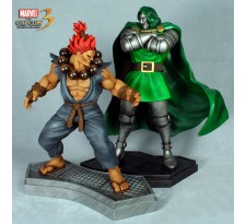 Marvel vs. Capcom 3 Statue 1/4 2-Pack Dr. Doom vs. Akuma 49 x 55 cm